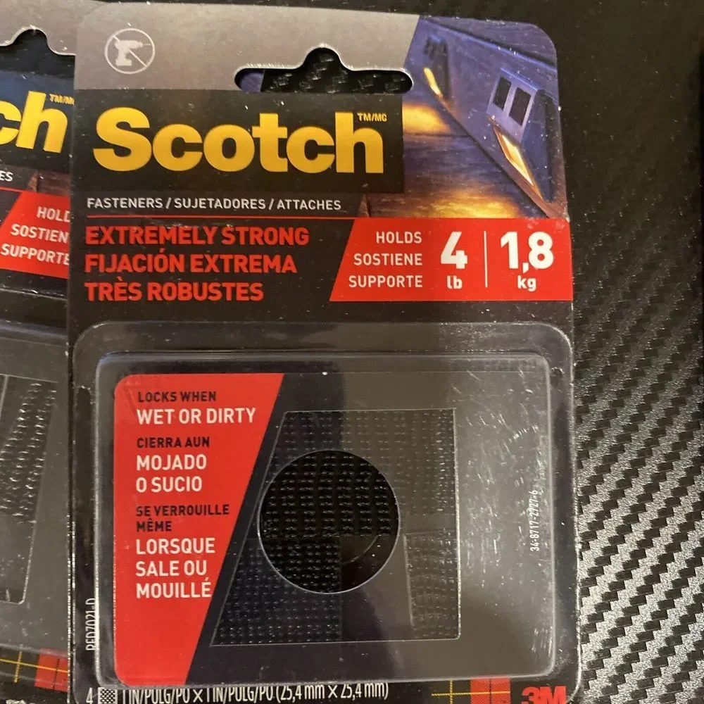 4 SCOTCH FASTENERS EXTREMELY STRONG‎ OUTDOOR/INDOOR HOLDS 4LB 1